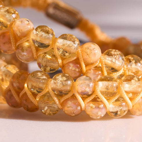 Smoothie à l'abricot | Caramel x Abricot | Bracelet en verre Double Firefly