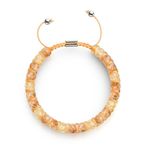 Smoothie à l'abricot | Caramel x Abricot | Bracelet en verre Double Firefly