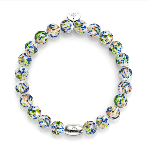 Confettis arctiques | Argent sterling 925 | Bracelet en verre Firefly