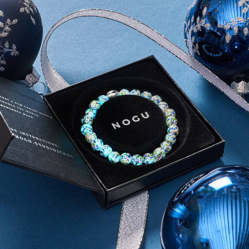 Confettis arctiques | Argent sterling 925 | Bracelet en verre Firefly