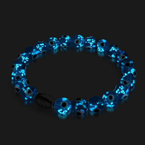 Azul | Bracelet en argent sterling 925 avec verre Firefly Evil Eye