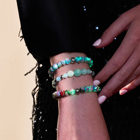 Bracelet Bluebell | Firefly en verre et diamants 