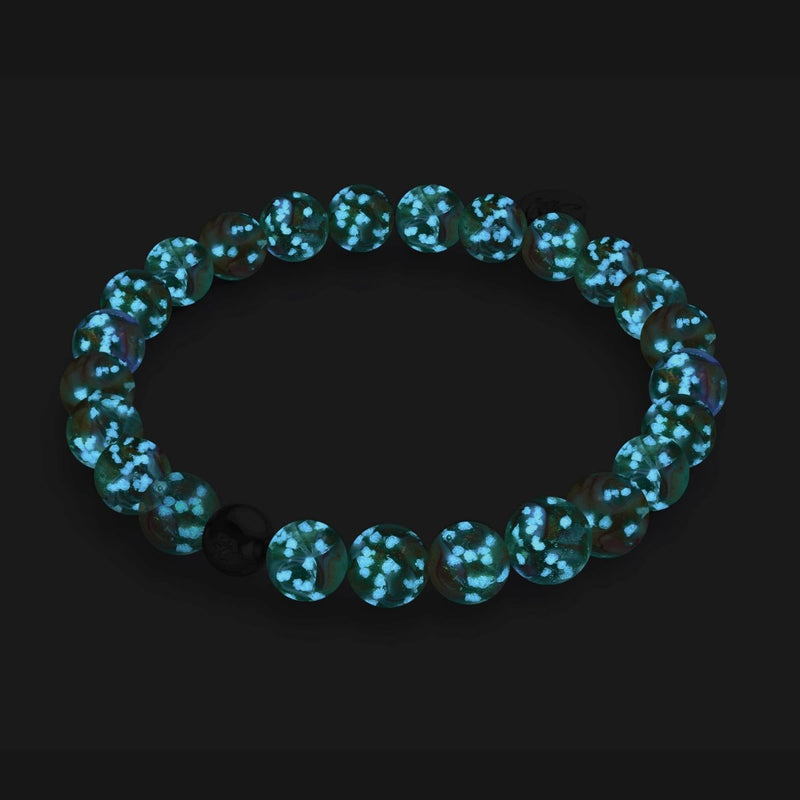 Blush Current | Rose caramel | Bracelet tourbillon en verre Firefly