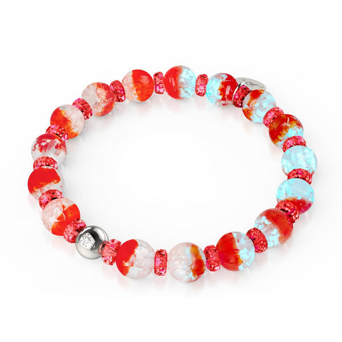 Bracelet boule à neige en verre Firefly | Flamme boréale 