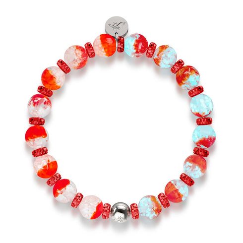 Bracelet boule à neige en verre Firefly | Flamme boréale 