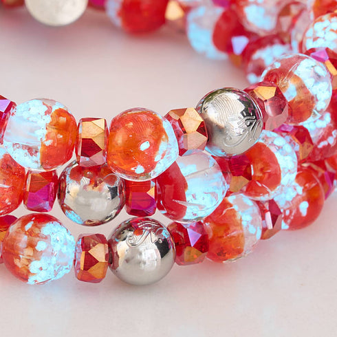 Bracelet boule à neige en verre Firefly | Flamme boréale 