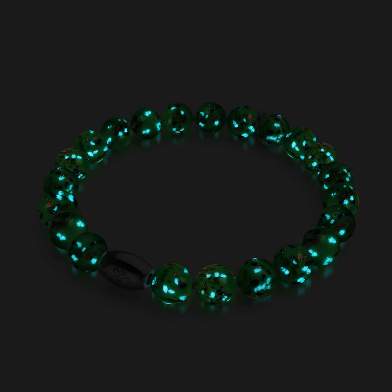 Gleaming Grove | Argent sterling 925 | Bracelet en verre Firefly