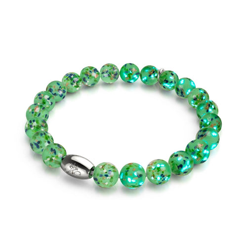 Gleaming Grove | Argent sterling 925 | Bracelet en verre Firefly