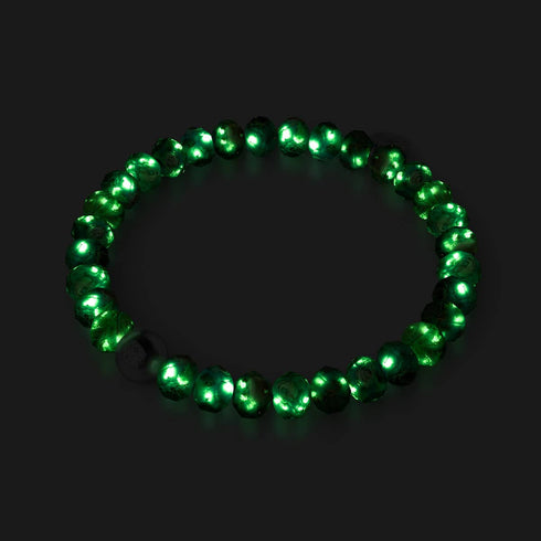 Bracelet en diamants en verre Firefly | Zinnia vert 