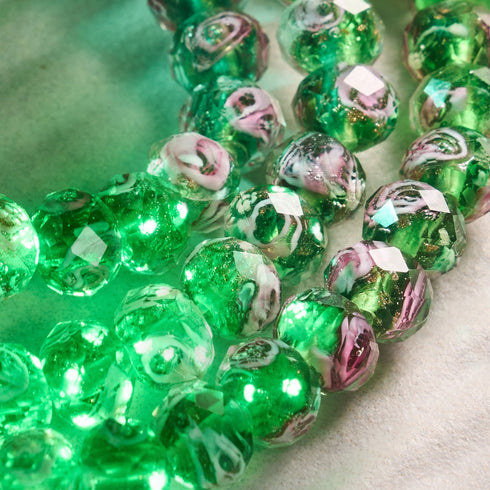 Bracelet en diamants en verre Firefly | Zinnia vert 