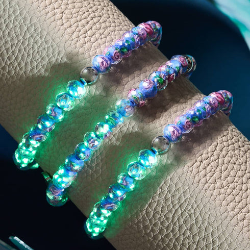 Bracelet en diamants en verre Firefly | Jacinthe 