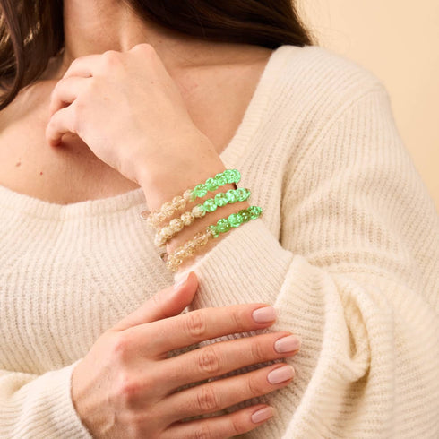 Ivoire | Argent sterling .925 | Bracelet Verre Luciole