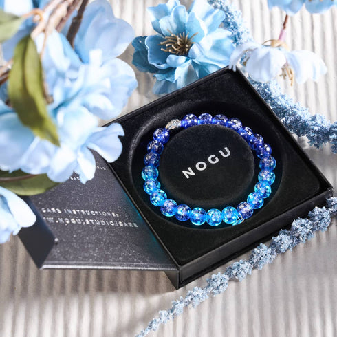 Lapis-lazuli | Argent sterling 925 | Bracelet en verre Firefly