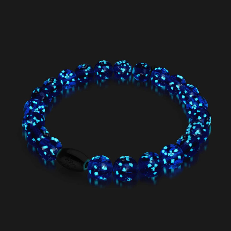 Lapis-lazuli | Argent sterling 925 | Bracelet en verre Firefly