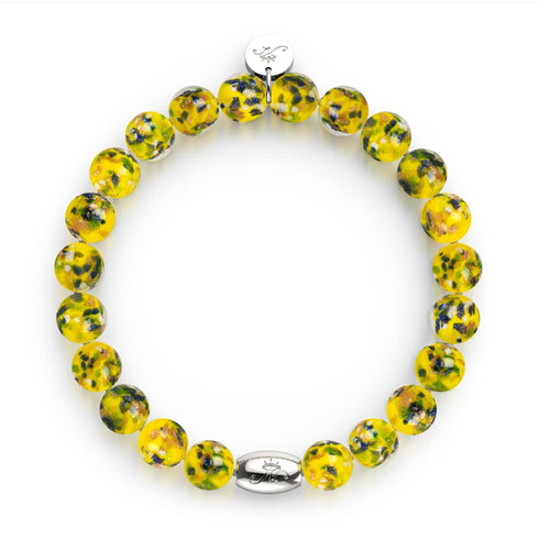 Lemon Grove | Argent sterling 925 | Bracelet en verre Firefly