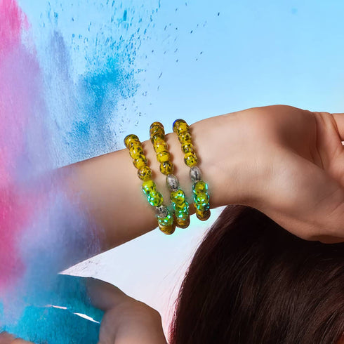 Lemon Grove | Argent sterling 925 | Bracelet en verre Firefly