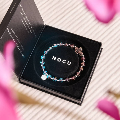Merlot | Argent | Bracelet croix en verre Firefly 