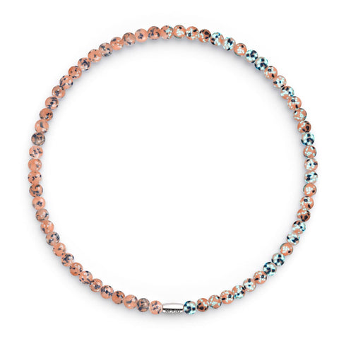 Sorbet à la pêche | Argent sterling 925 | Verre Firefly Wrap