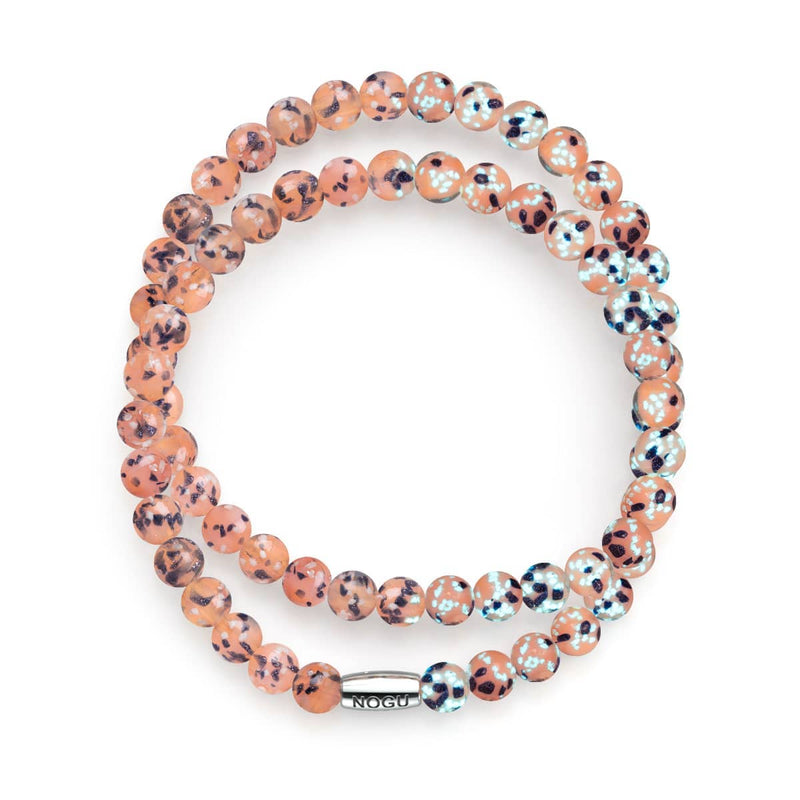 Sorbet à la pêche | Argent sterling 925 | Verre Firefly Wrap