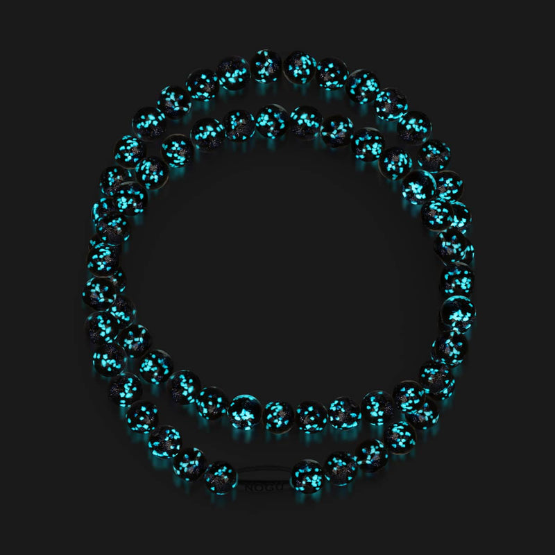 Noir absolu | Argent sterling 925 | Verre Firefly Wrap