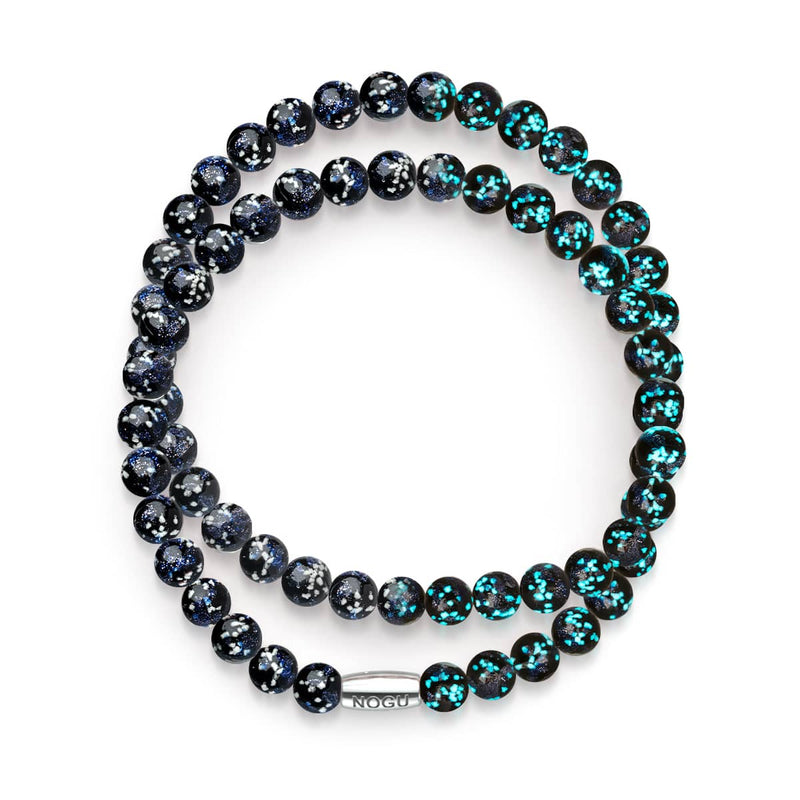 Noir absolu | Argent sterling 925 | Verre Firefly Wrap