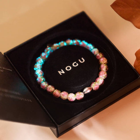 Primevère | Argent sterling 925 | Bracelet de jardin en verre Firefly