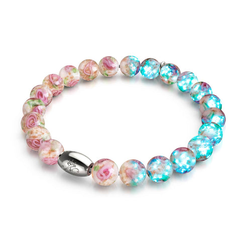 Primevère | Argent sterling 925 | Bracelet de jardin en verre Firefly