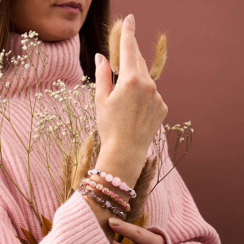 Primevère | Argent sterling 925 | Bracelet de jardin en verre Firefly