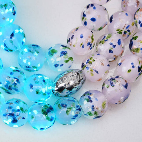 Succulente violette | Argent sterling 925 | Bracelet en verre Firefly