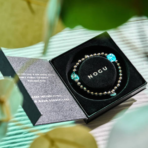 Bracelet Essence Coeurs en Verre Firefly | Teal 