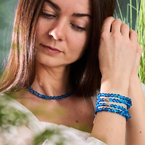 Flamme Topaze | Argent Sterling 925 | Enveloppe en Verre Luciole
