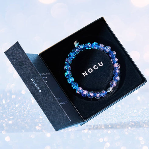 Jardin de topaze | Argent sterling 925 | Bracelet de jardin en verre Firefly