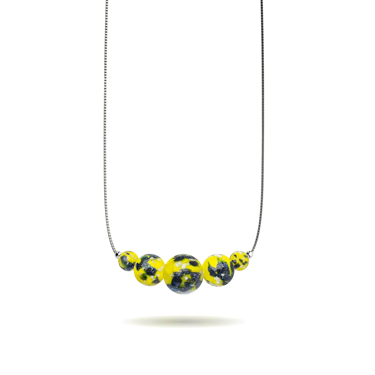 Blue Limoncello | .925 Sterling Silver | Firefly Glass Infinity Clasp ...
