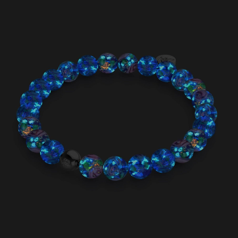 NOGU.studio - NOGU - Firework Glass Bracelets - Blue Hibiscus | Firework Glass Garden Bracelet