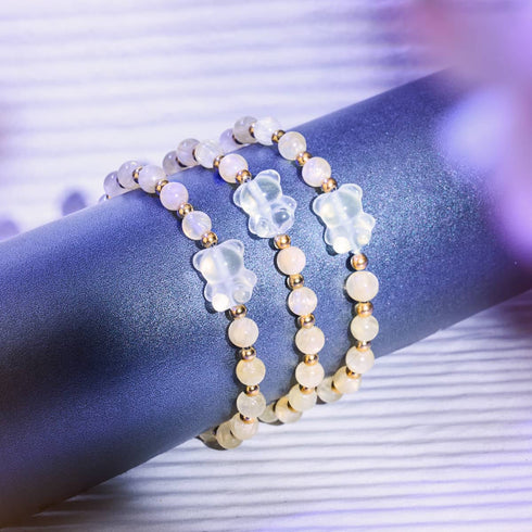 Bracelet Helios | Gemmy Bear | Jade jaune x Or
