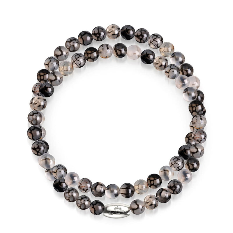 Arachnid Agate | Silver | Gemstone Wrap