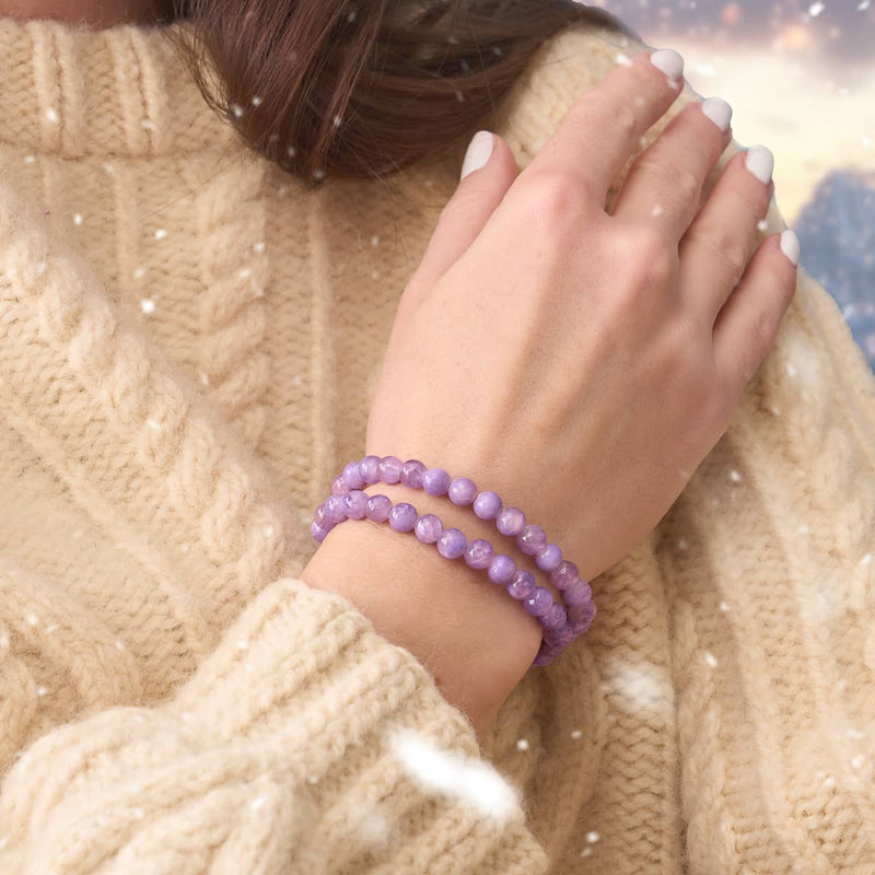 Jade violet | Argent | Enveloppement de pierres précieuses