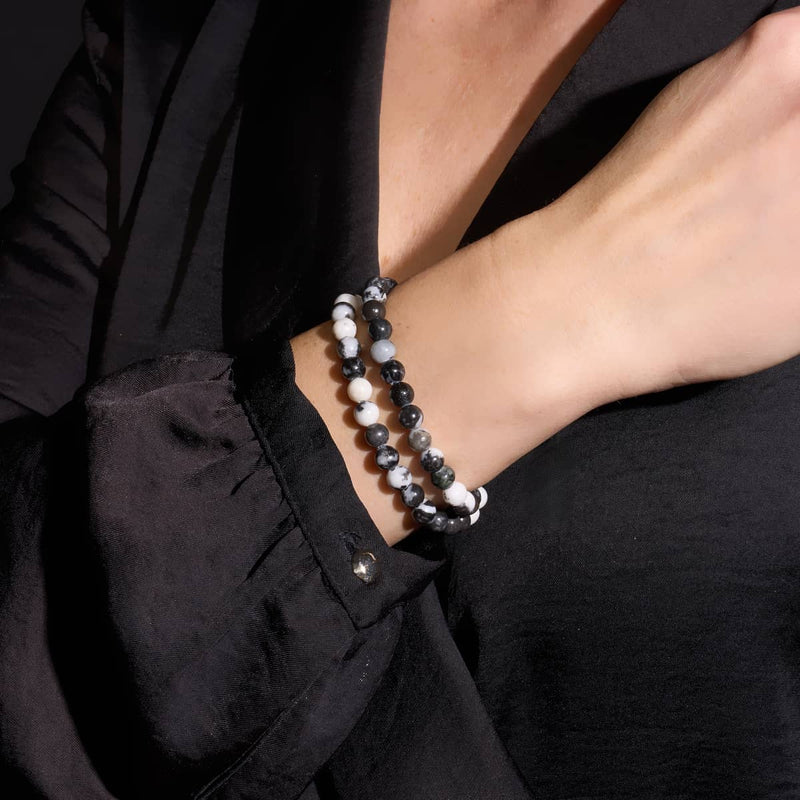 Agate zébrée | Argent | Enveloppement de pierres précieuses