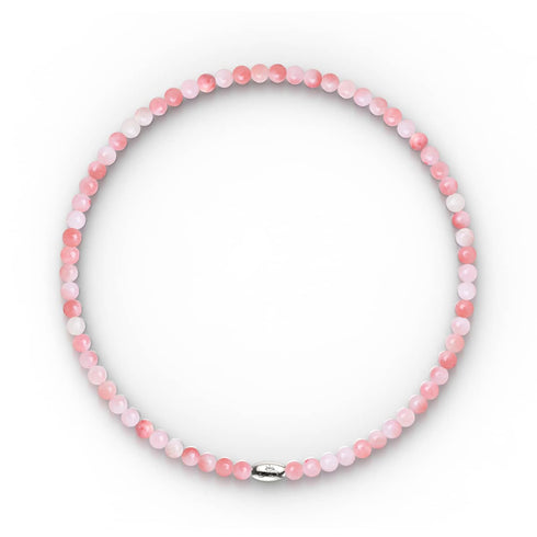 Pink Nebula | Silver | Gilded Turquoise Gemstone Wrap