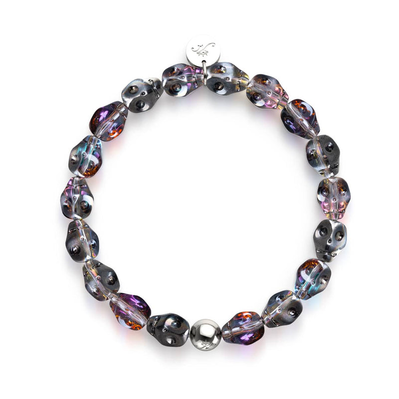 Livre des ombres | Bracelet crâne de cristal