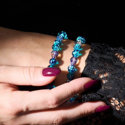 Into the Blue Moon | Firefly Glass Bracelet