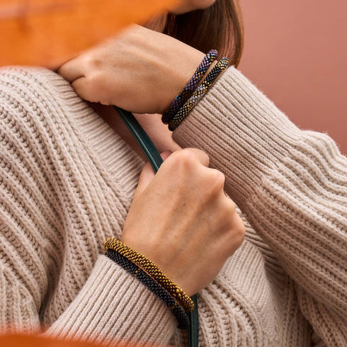 North Star | Himalayan Glass Bead Bracelet