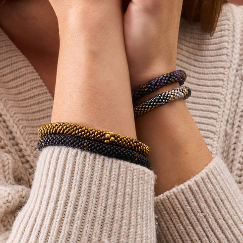 North Star | Himalayan Glass Bead Bracelet