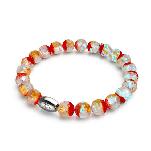 Flèche de Cupidon | Argent sterling 925 | Bracelet en verre lunaire