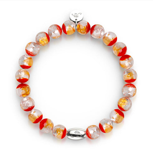 Flèche de Cupidon | Argent sterling 925 | Bracelet en verre lunaire