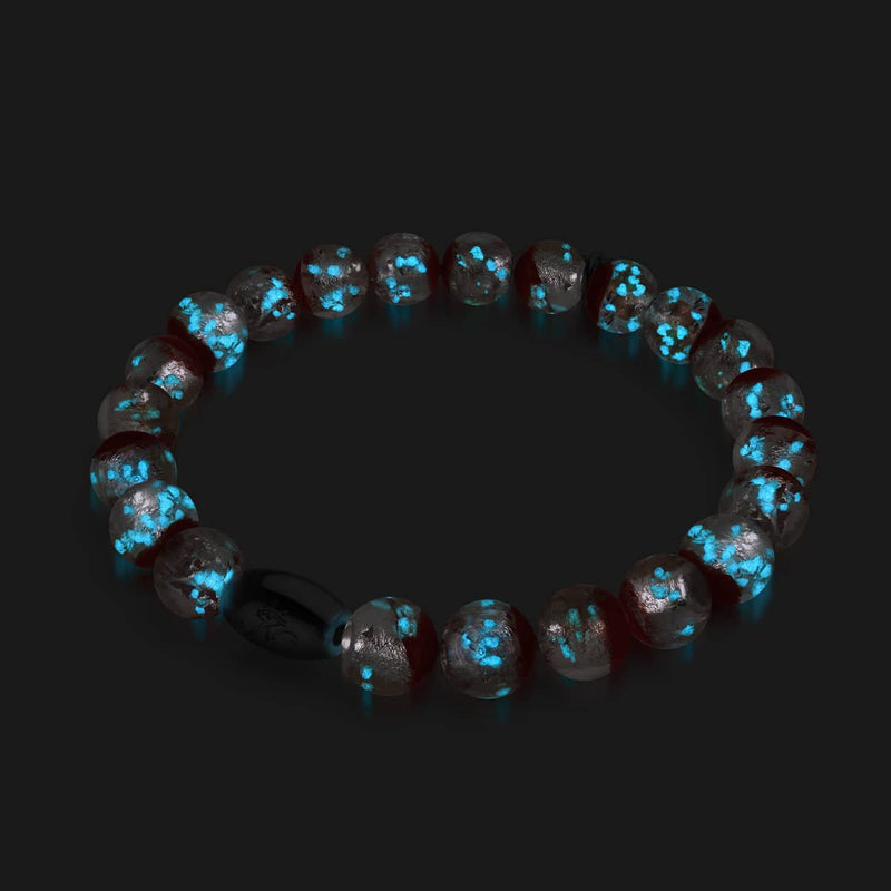 Flèche de Cupidon | Argent sterling 925 | Bracelet en verre lunaire