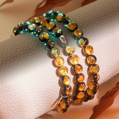 Hunter's Moon | .925 Sterling Silver | Lunar Glass Bracelet