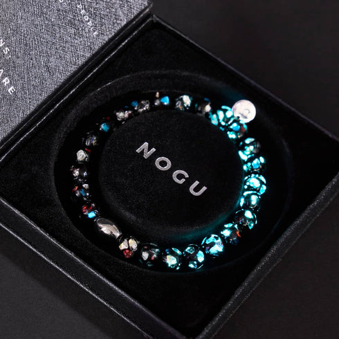 Orion | Bracelet en argent sterling 925 | Verre lunaire 