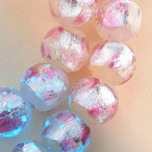 Pink Eclipse | .925 Sterling Silver | Lunar Glass Bracelet