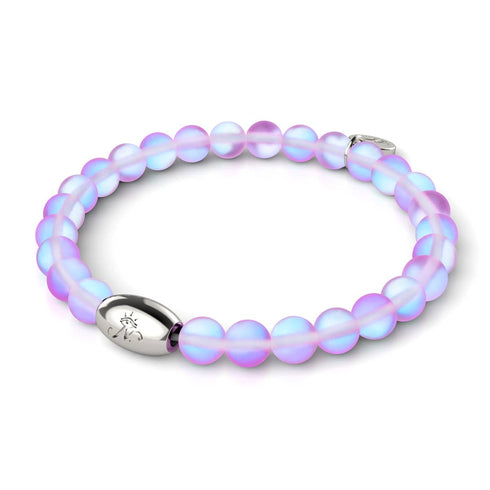 Lavender | .925 Sterling Silver | Mermaid Glass Bead Bracelet